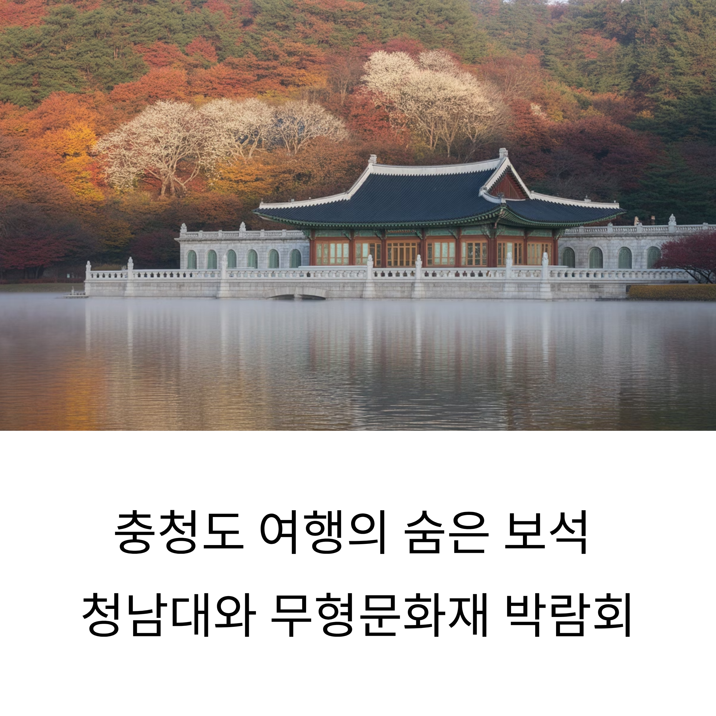 충청도 여행의 숨은 보석, 청남대와 무형문화재