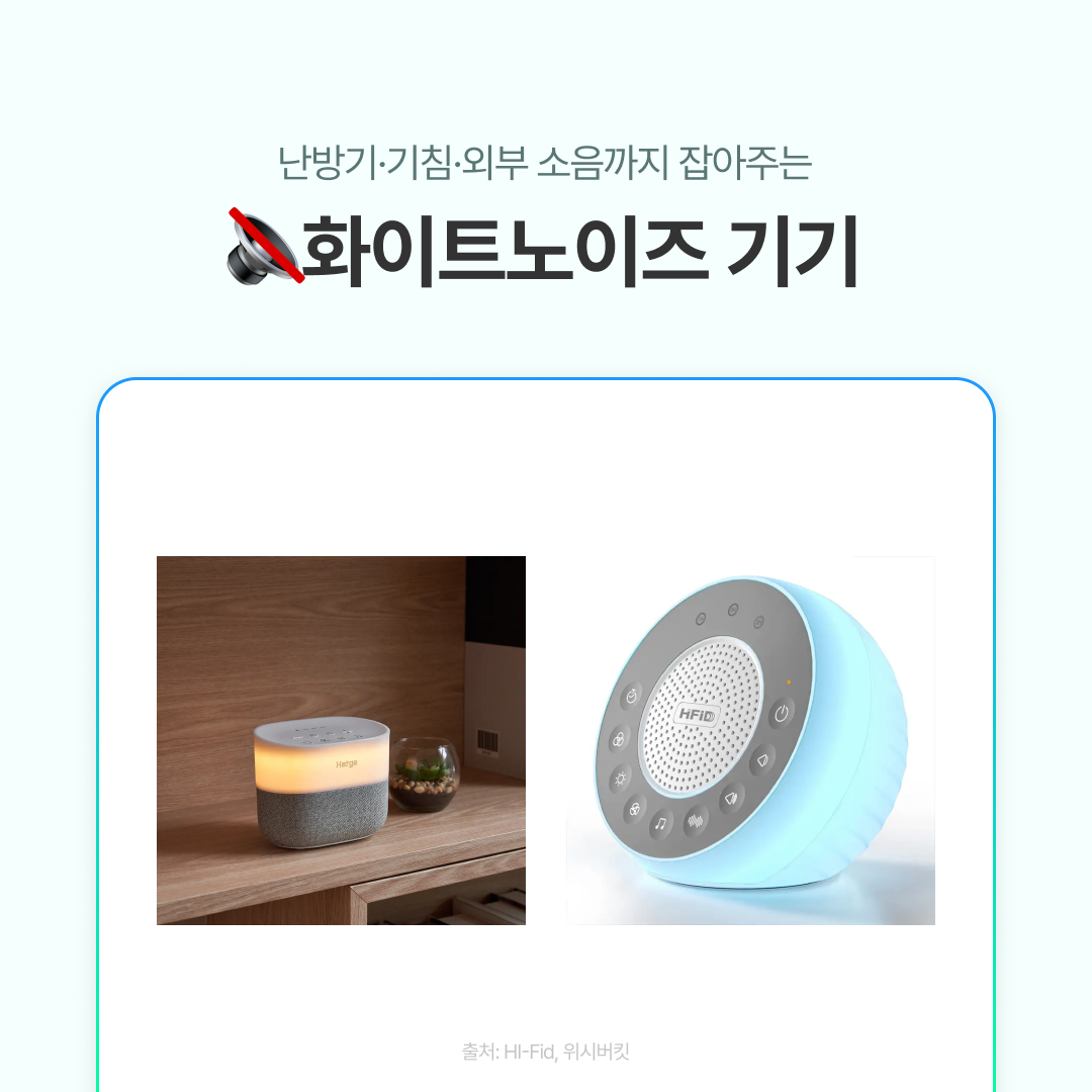 외부 소음 차단과 집중력 향상을 위한 사무실용 화이트노이즈 기기 제품 이미지