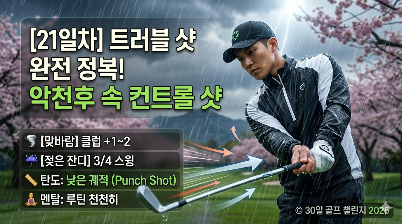 악천후를 뚫는 정교함!
바람과 비를 이기는 컨트롤 샷 전략