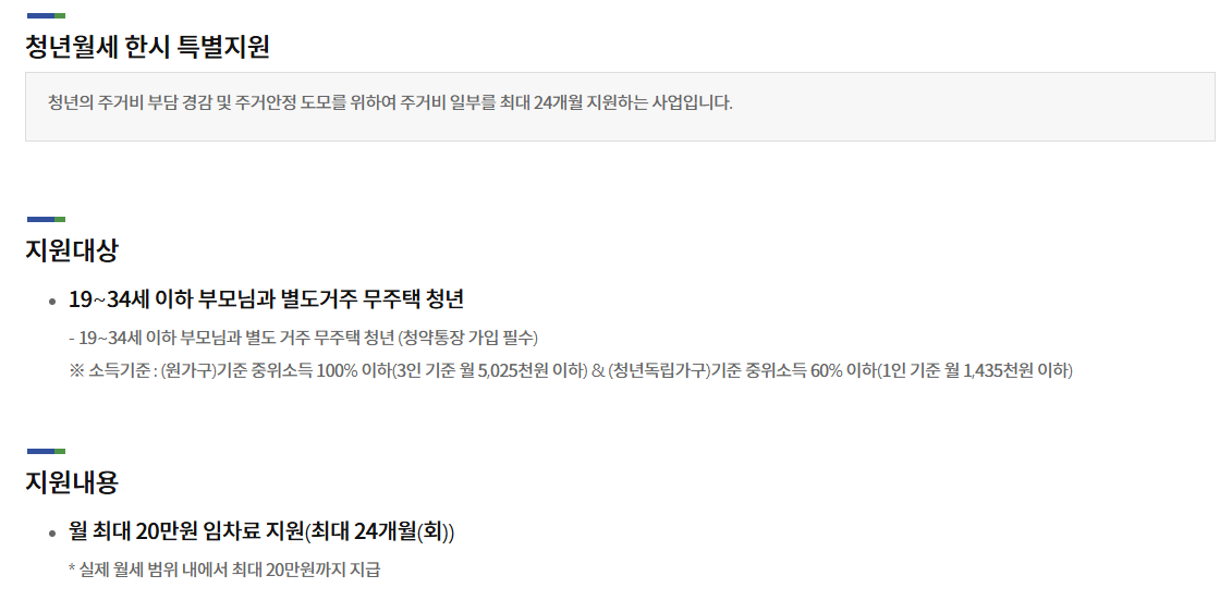 경기도 청년월세 지원 조건