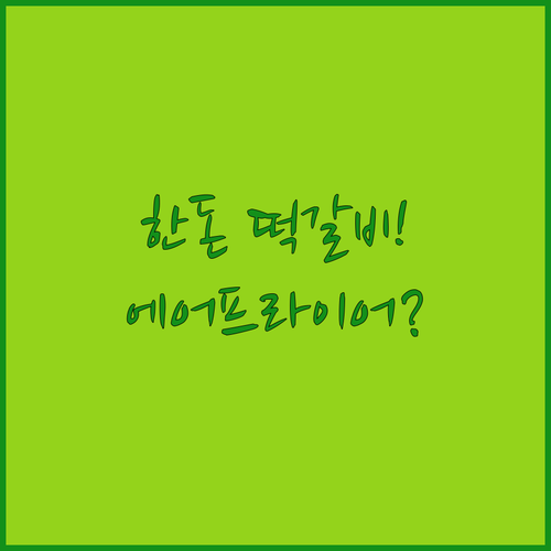 한돈 수제 떡갈비 직접 먹어본 후기 ..