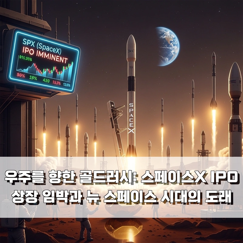 우주를 향한 골드러시: 스페이스X IPO 상장 임박과 뉴 스페이스 시대의 도래
