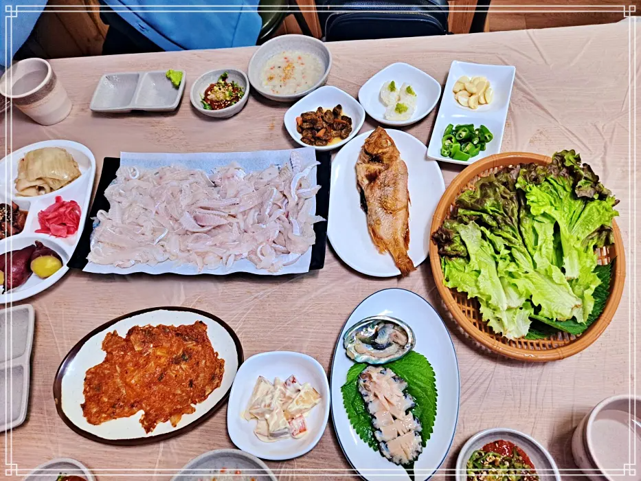 울산 신정시장 맛집 초장값 5천원, 가자미, 농어, 유황회