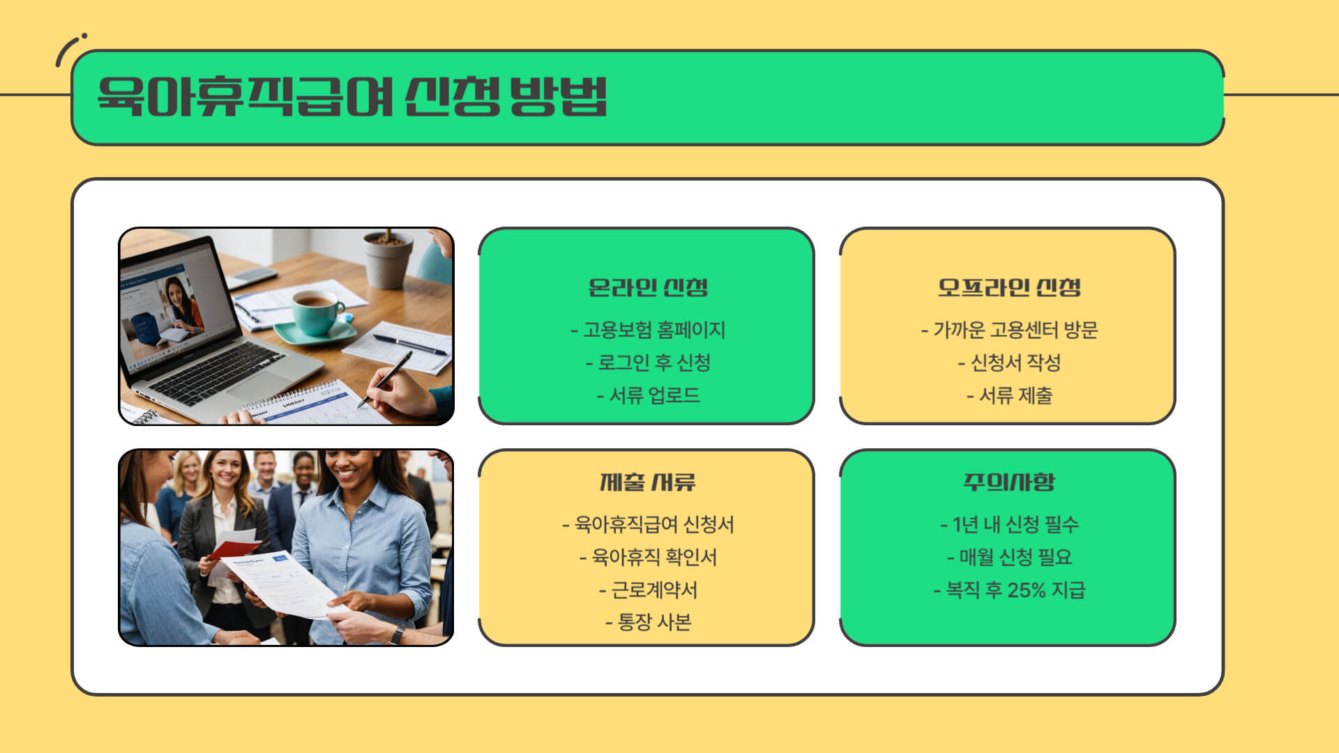 육아휴직급여 신청방법