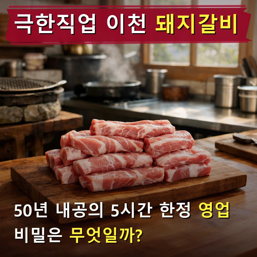 극한직업 이천 돼지갈비