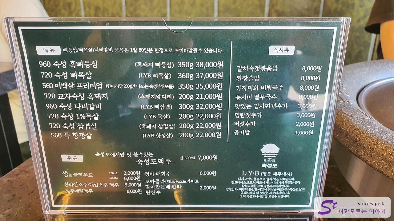 차림표