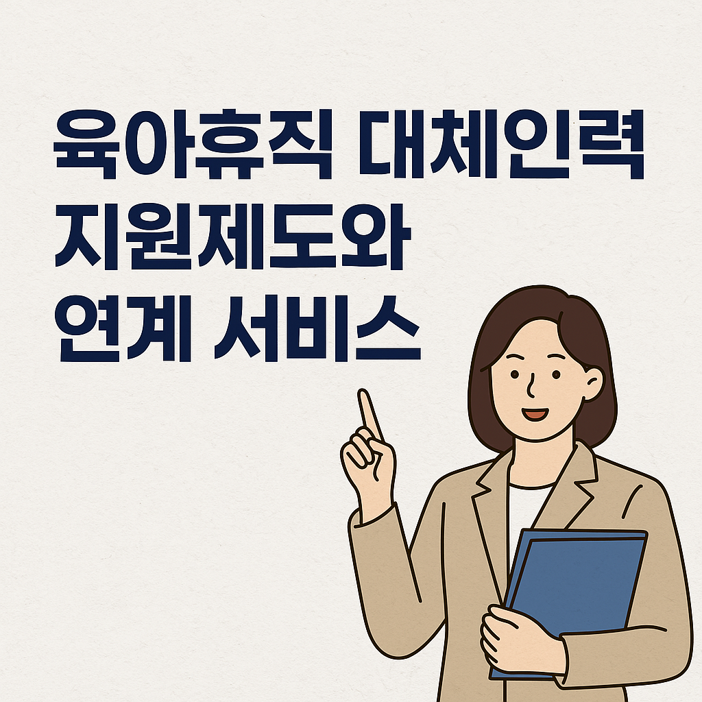육아휴직 대체인력 지원금 제도와 연계 서비스 총정리