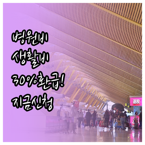 의료비와 생활비 30% 환급받는 모두..