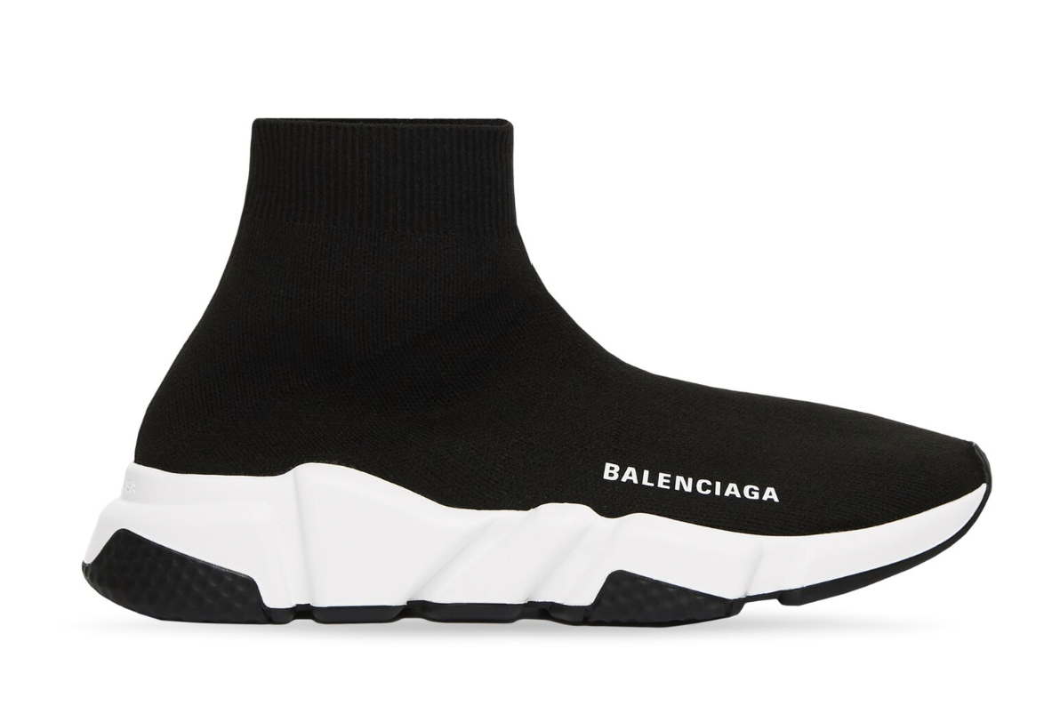 발렌시아가 니트 트레이너 블랙/화이트