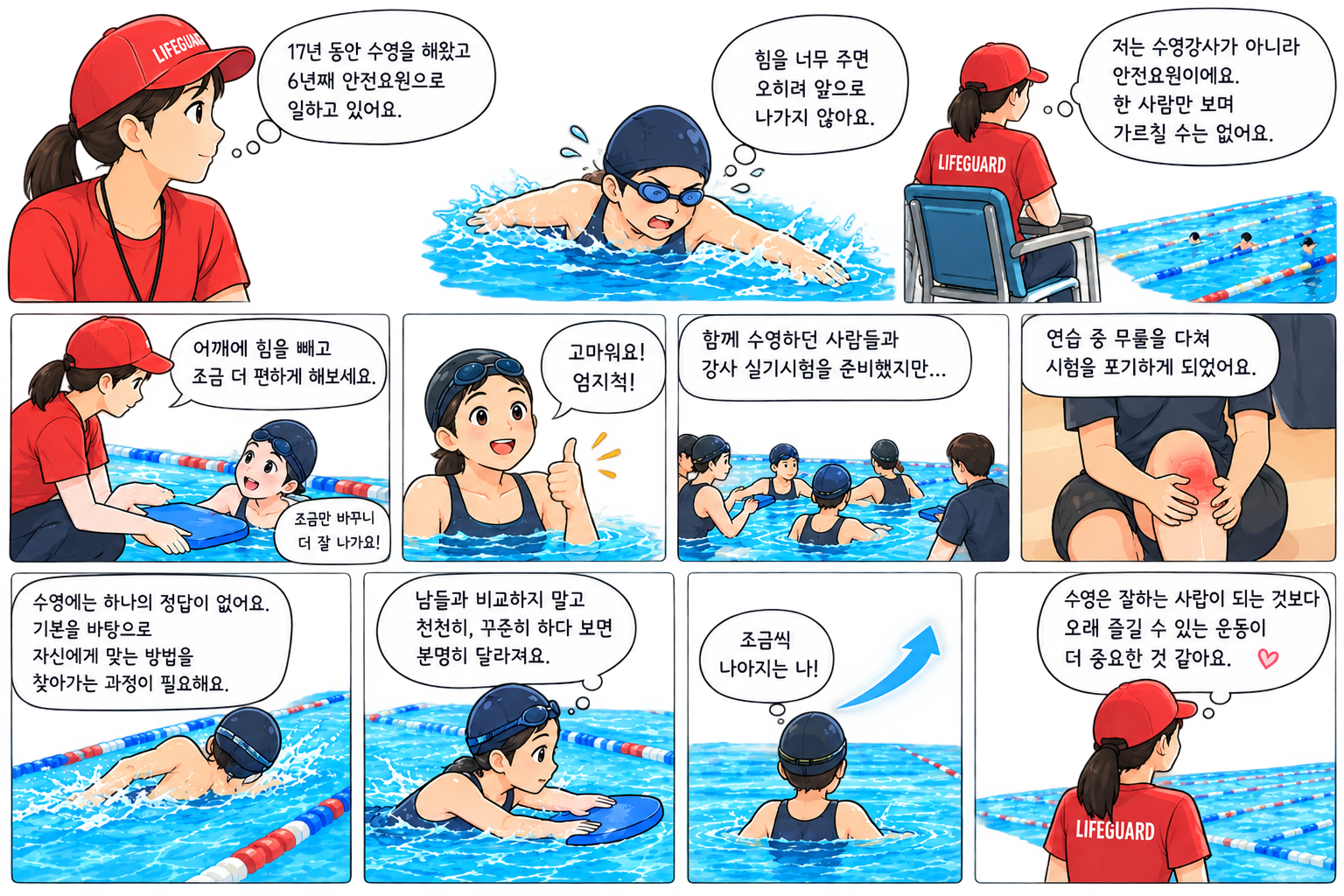 수영 초보자가 힘을 빼야 하는 이유, 안전요원이 바라본 수영 이야기
