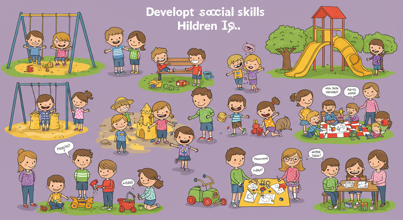 아이가 놀고 있는 사진