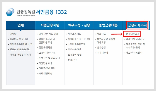 대부업체 조회