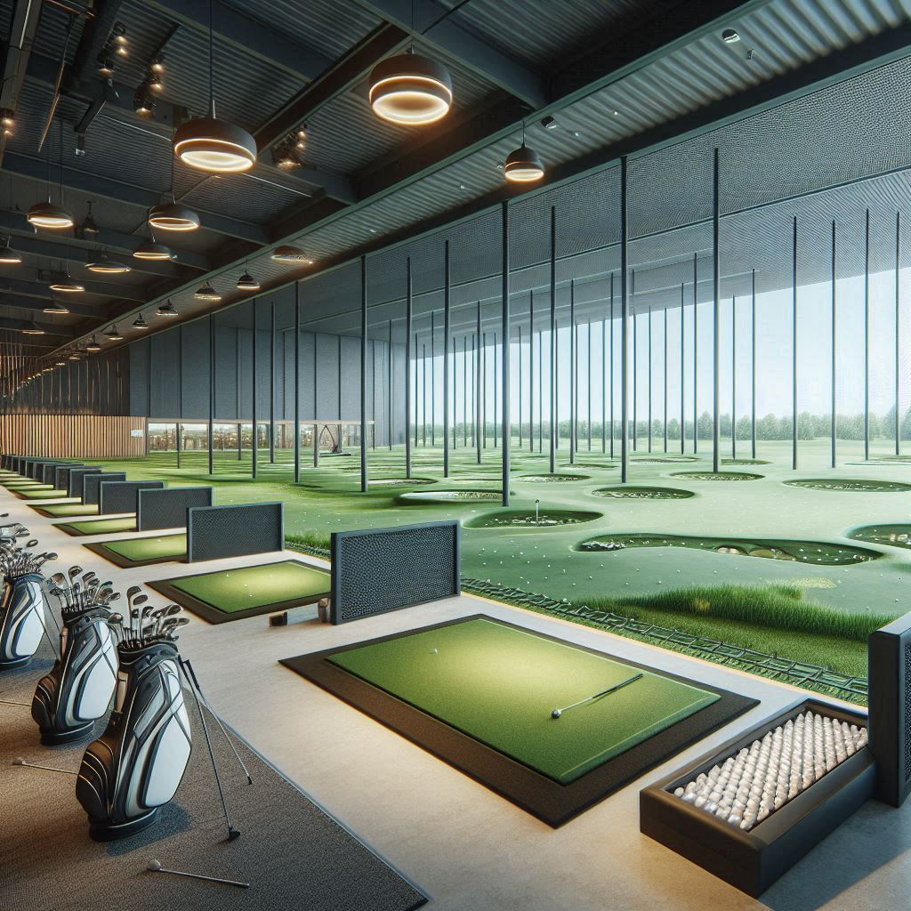 실내골프연습장 배경