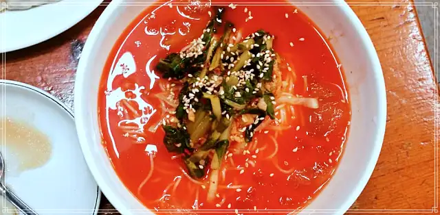 강동구 강동구청 맛집 김치말이 국수