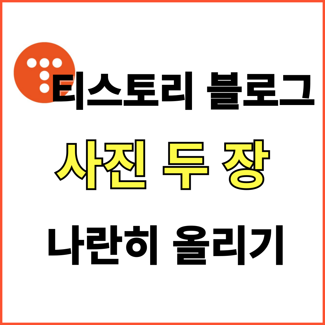 티스토리 블로그 사진 두 장 나란히 올리는 방법