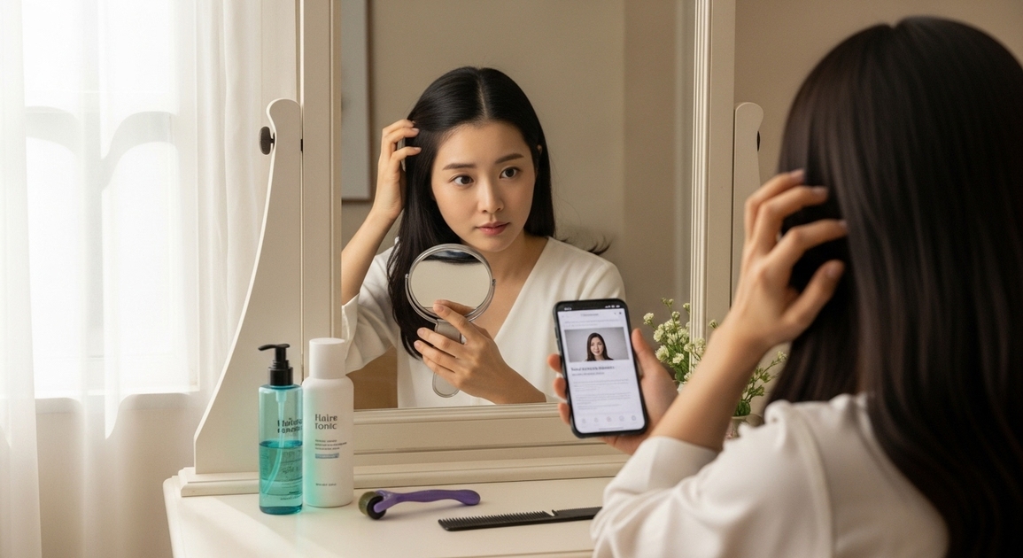 스트레스성 탈모 자가진단표 – 수면·호르몬 지수 확인법