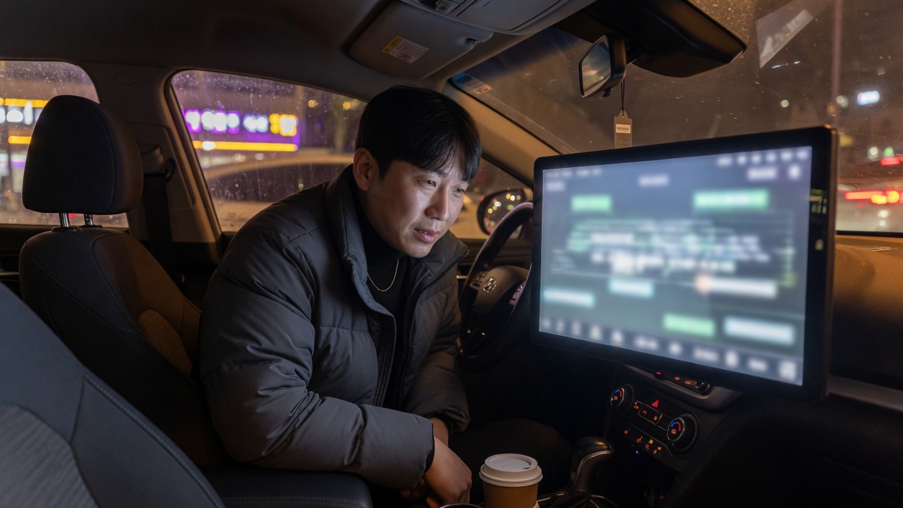 계산기와 빈 가격표가 놓인 책상