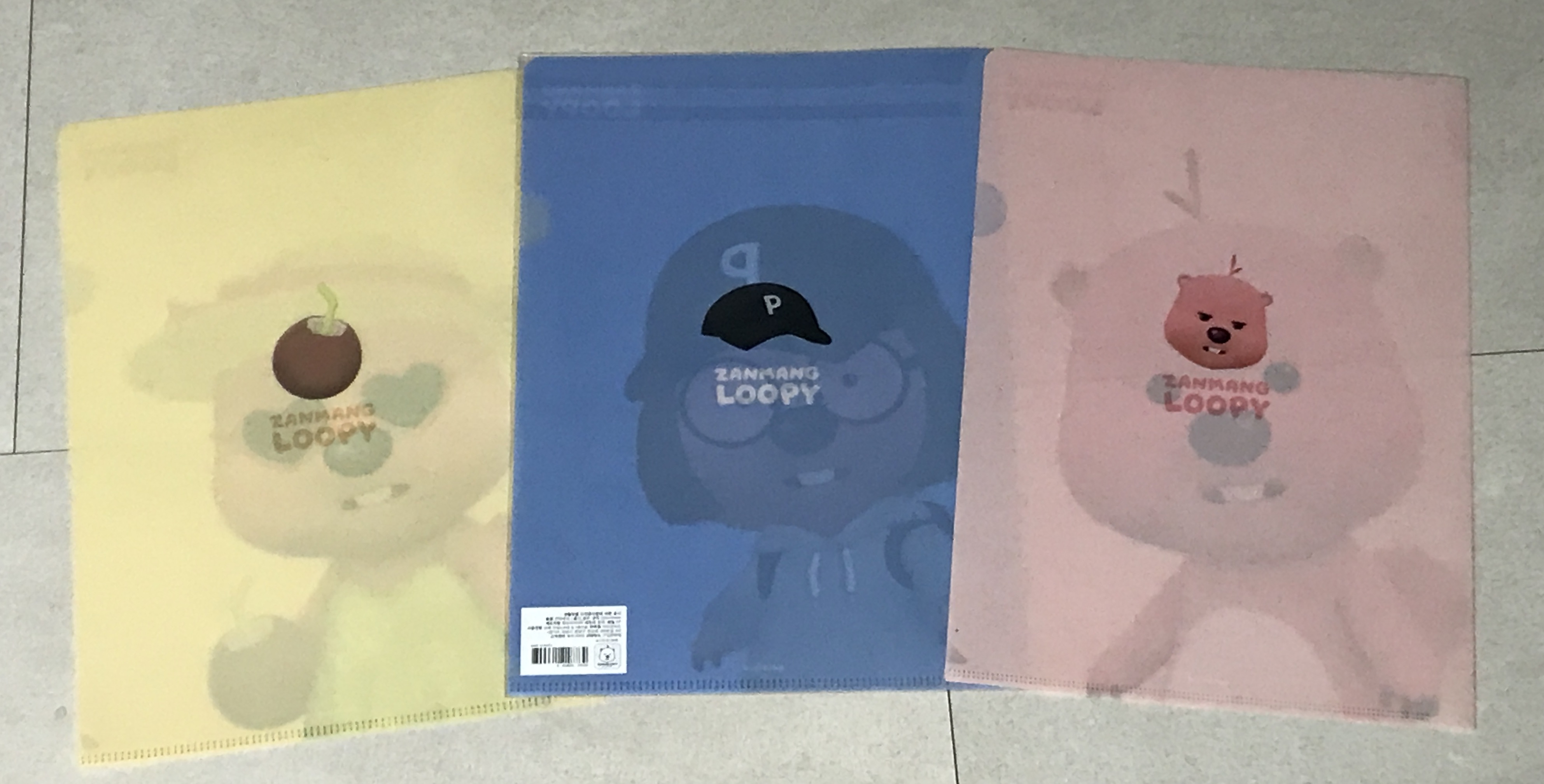 잔망 루피 파일 3종류 뒷면