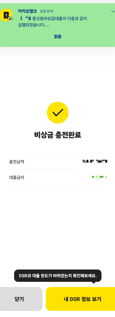 카카오뱅크 비상금대출