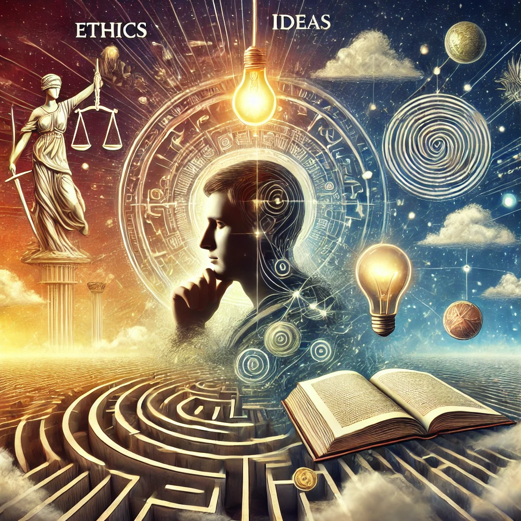 삶의 무기로서 철학을 실천하는 방법 – 『철학은 어떻게 삶의 무기가 되는가』 책 표지와 실용 철학 콘셉트 이미지