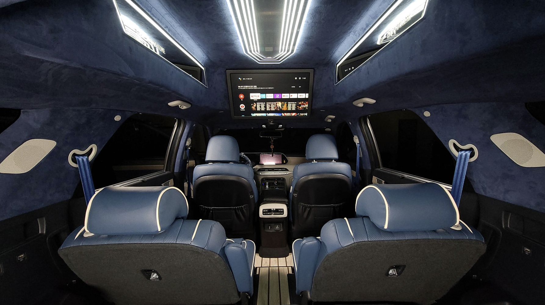 현대차 '팰리세이드' 하아리무진 개조 차량 (출처 : 카투라이프)