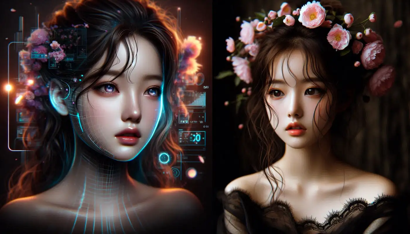 gpt-그림-그려주는-ai를-사용하는-여성의-모습