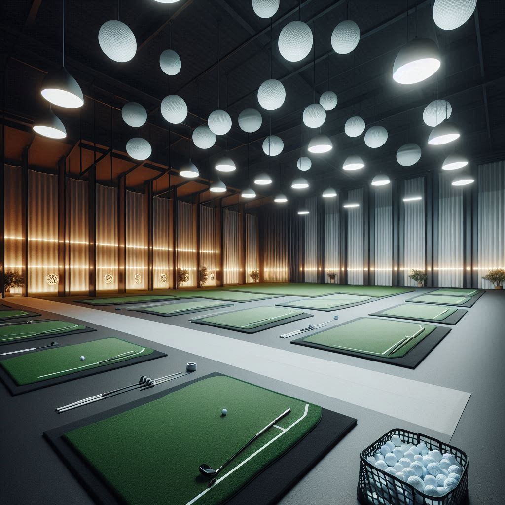 실내골프연습장 배경