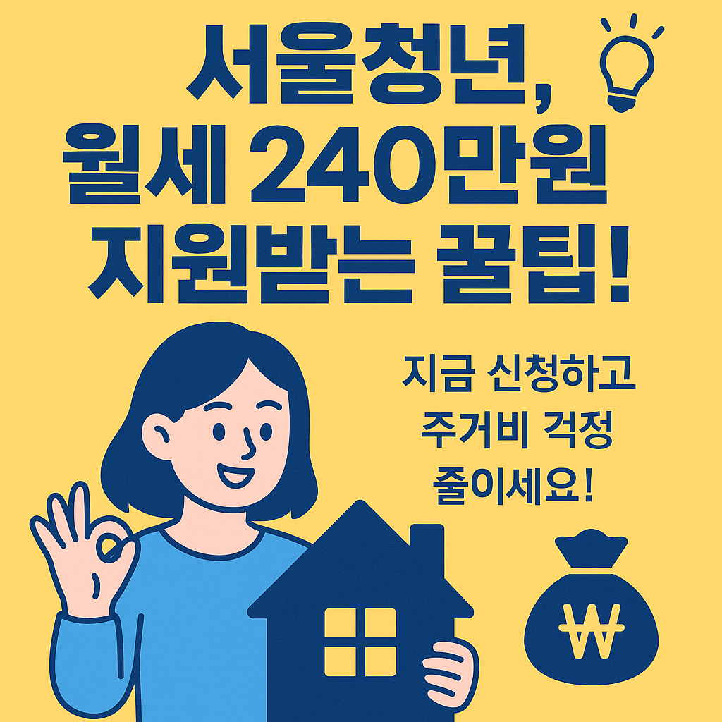 2025 서울시 청년월세지원 신청자격 방법 제출서류