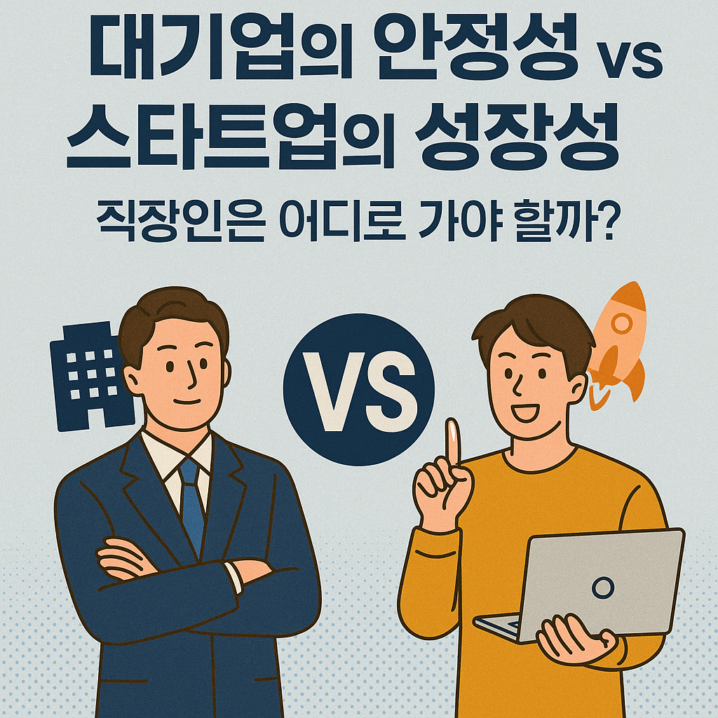 대기업의 안정성 vs 스타트업의 성장성
