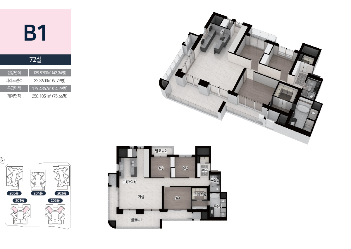 힐스테이트 라군인테라스 2차 B1평면도