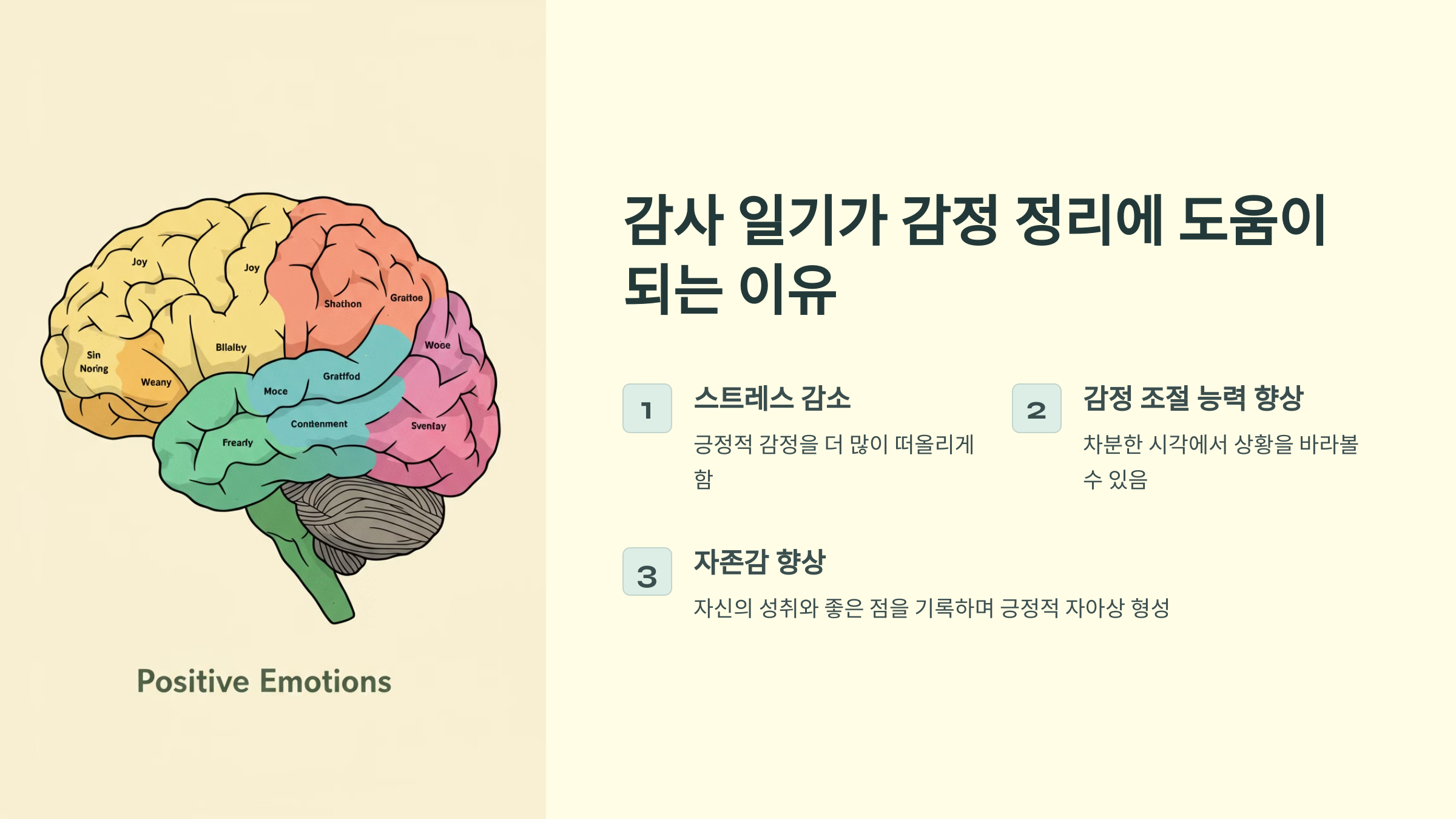 감사일기가 감정 정리에 도움이 되는 이유