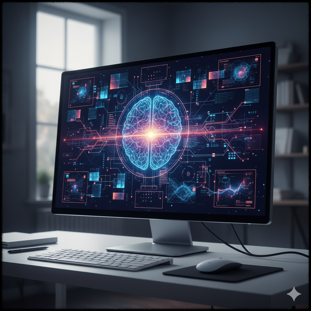 AI 모델을 형상화한 이미지