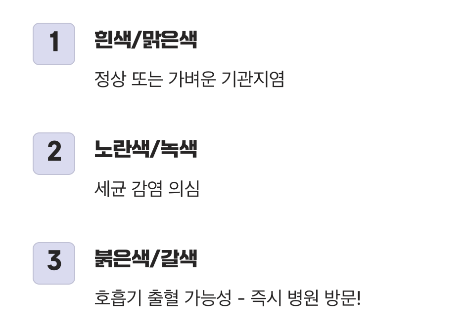 색깔로 알아보는 건강 신호등