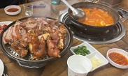 족발-김치찌개