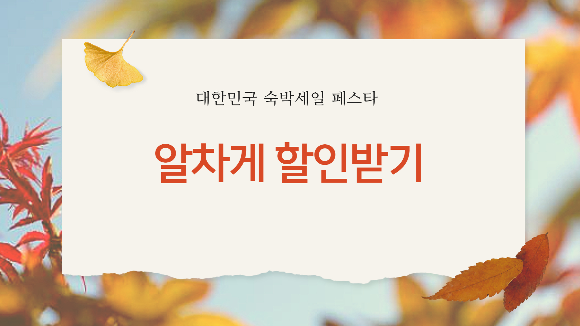 숙박세일 페스타