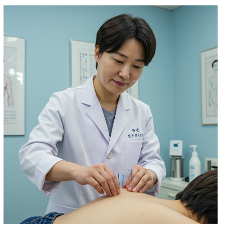 침을 놓는 한의사