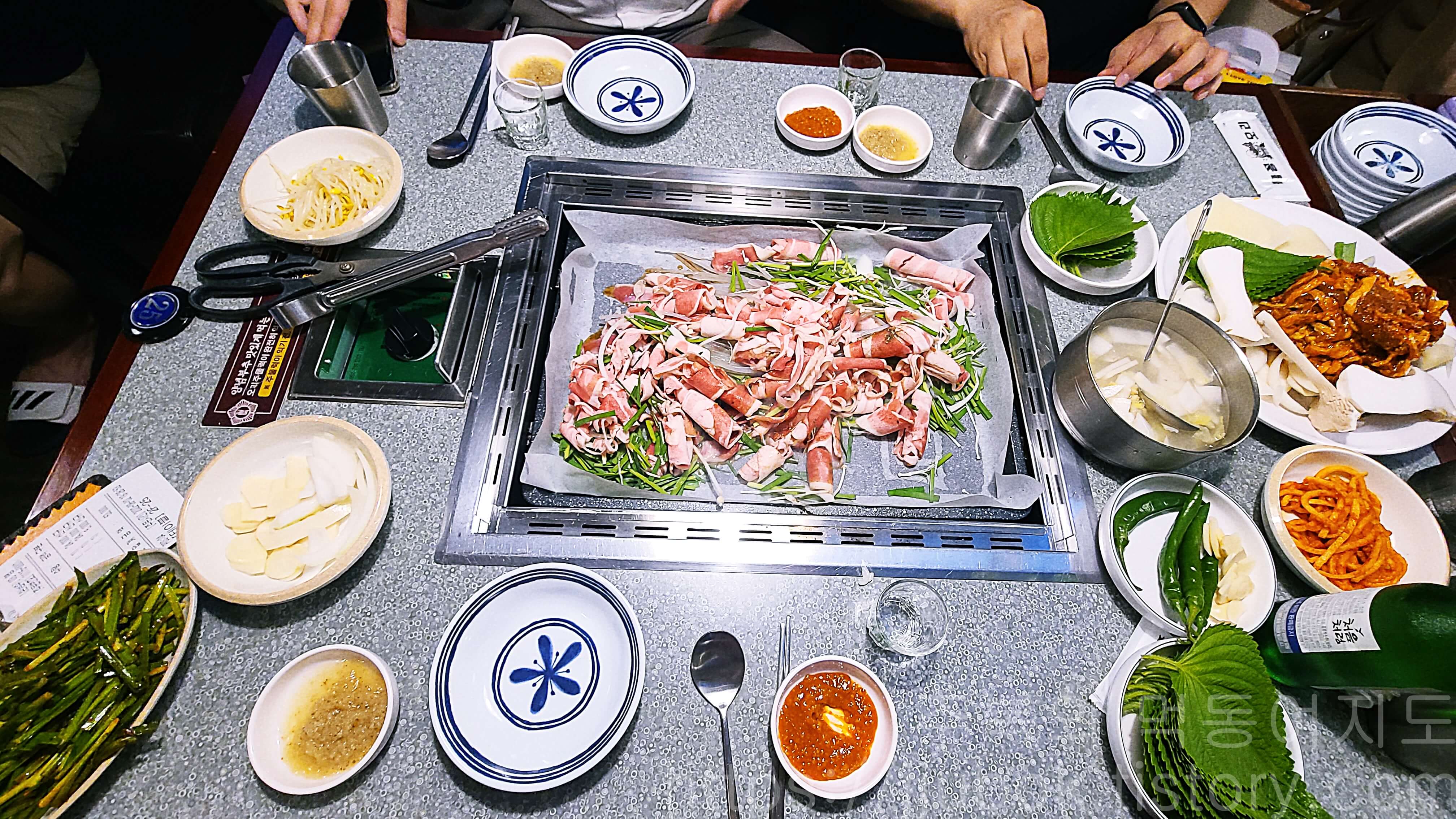 물꽁오리-불고기와-주물럭-반반