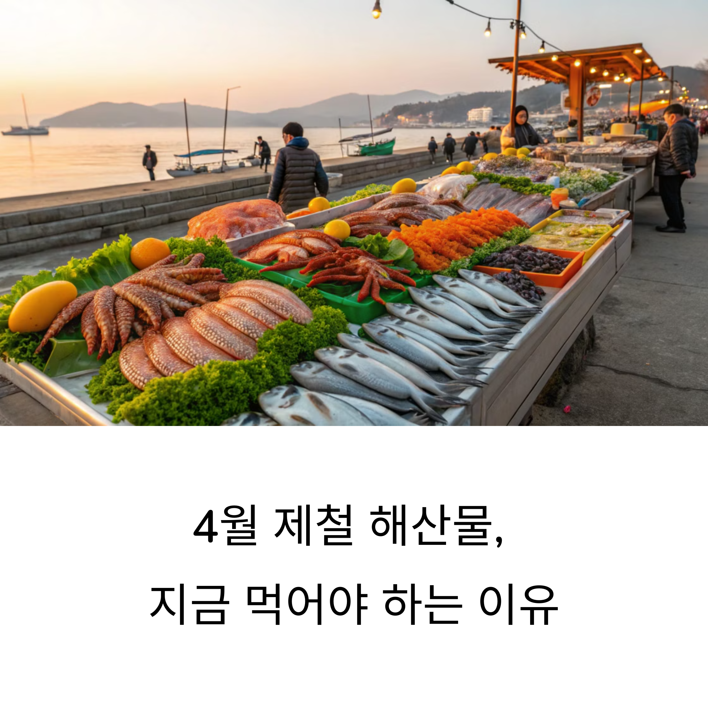 4월 제철 해산물, 지금 먹어야 하는 이유