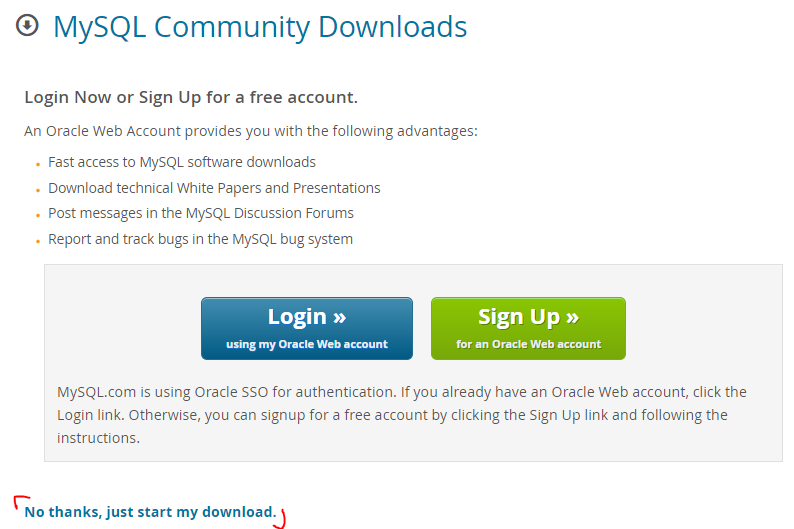 Oracle 로그인 페이지