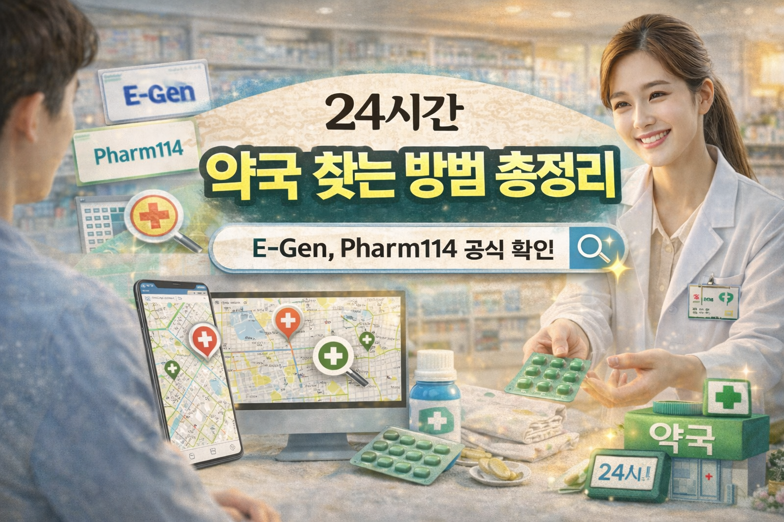 약국 찾는 방법