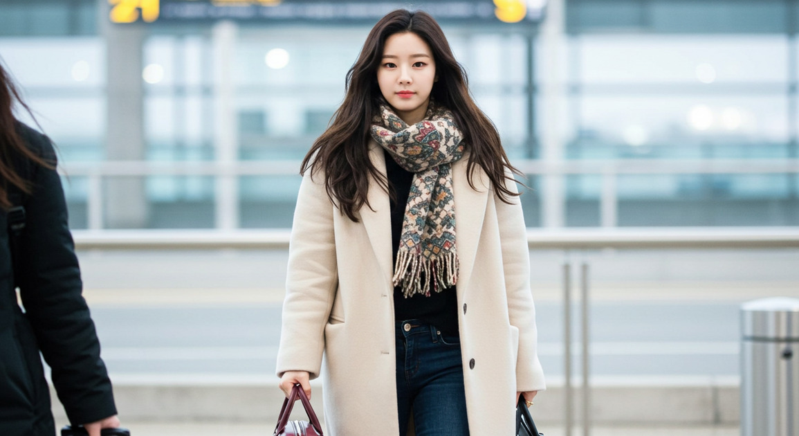 연예인 겨울 공항패션에서 배우는 스타일링 비법
