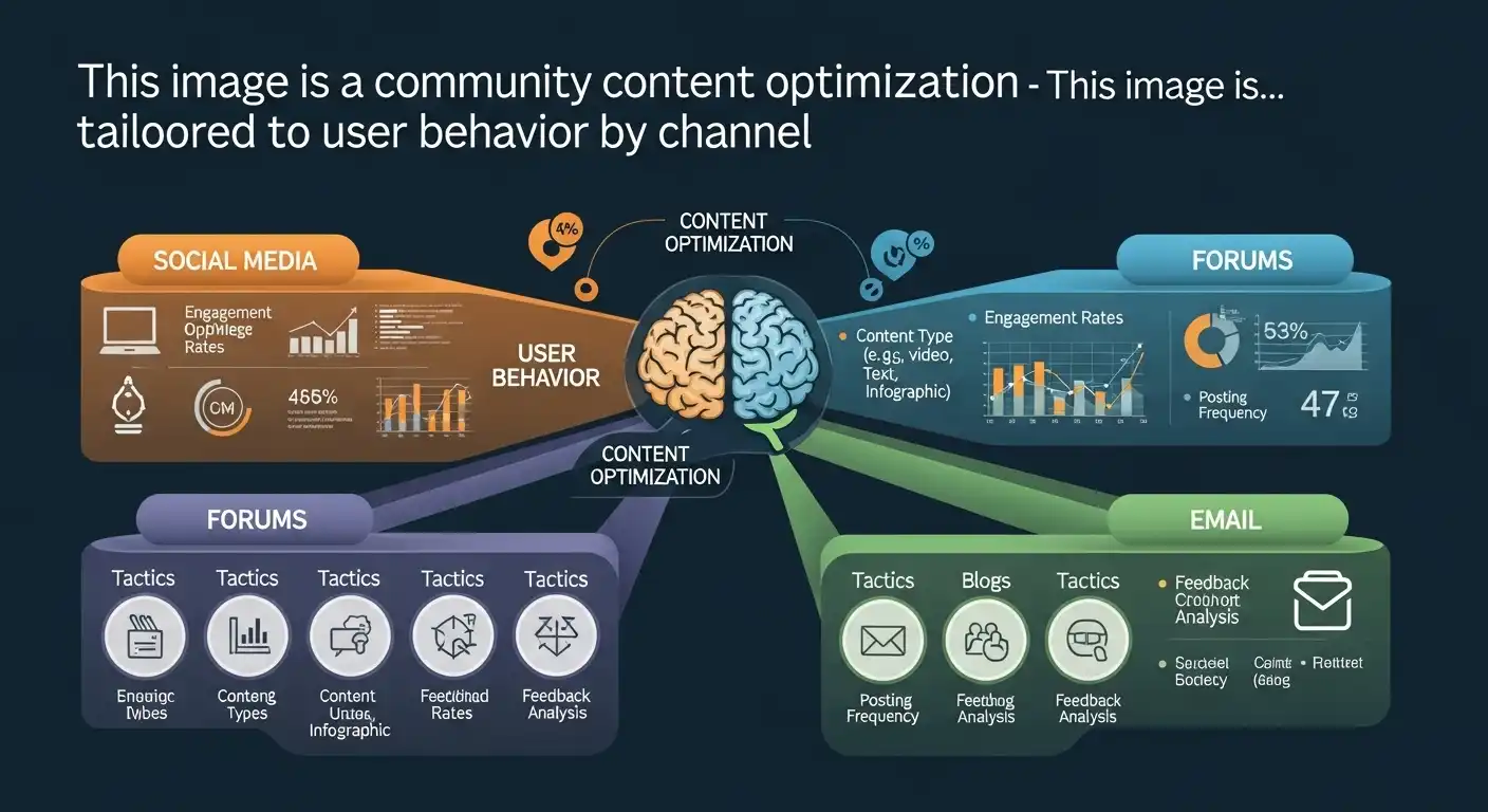 <img src="multi_platform_strategy.webp" alt="채널별 사용자 행동에 맞춘 커뮤니티 콘텐츠 최적화 전략 이미지입니다. 이미지 입니다">
