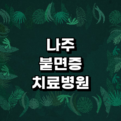나주시 불면증