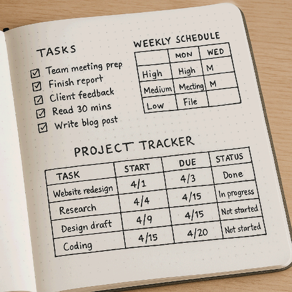 불렛저널로 생산성 높이기: 업무 &amp; 일정 관리 페이지 구성법
