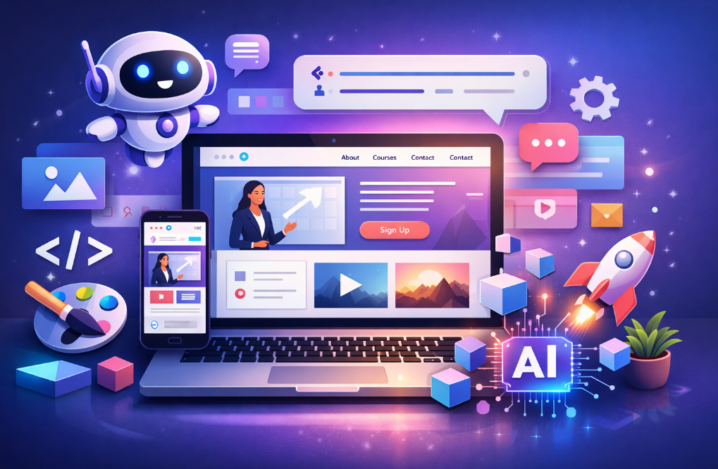 AI 홈페이지 제작 관련 사진