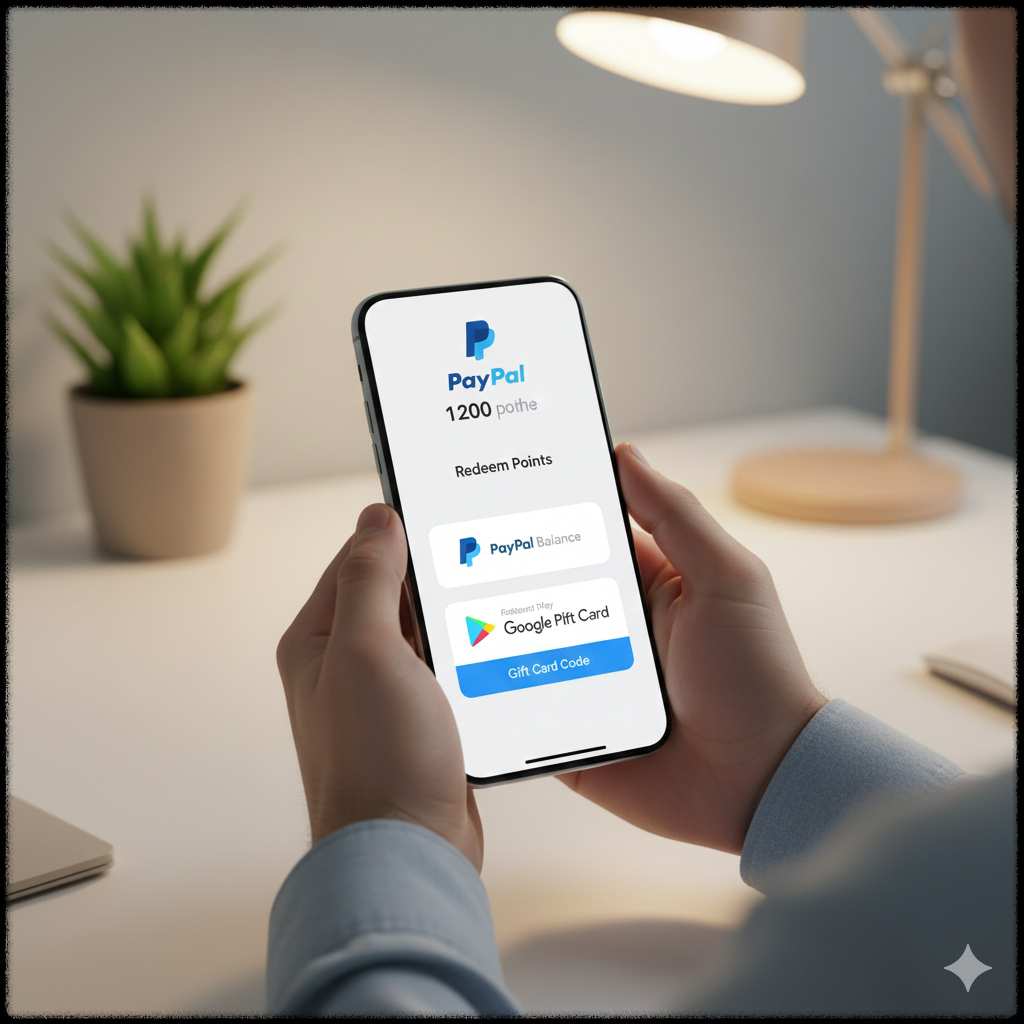 적립한 포인트를 현금이나 기프트카드로 전환하는 앱테크 이미지
