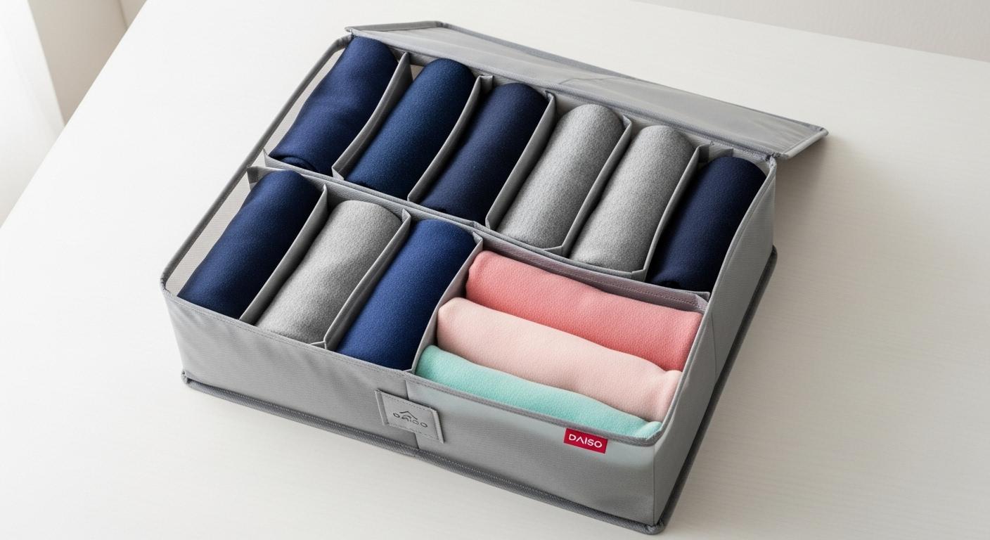 다이소 운동복 정리함