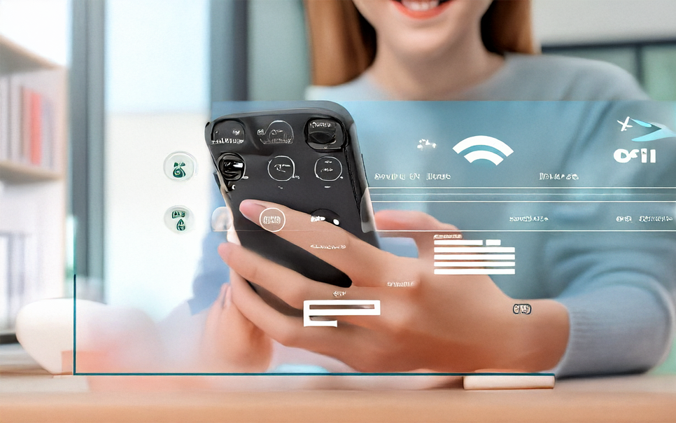 스마트폰으로 청년도약계좌 신청하는 청년의 모습