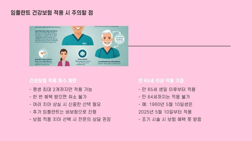 2025년 임플란트 건강보험 적용 기준 &ndash; 비용 절감할 수 있는 방법 총정리!