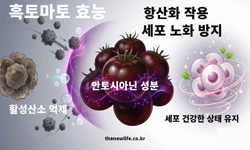 흑토마토 효능 항산화 작용 세포 노화 방지